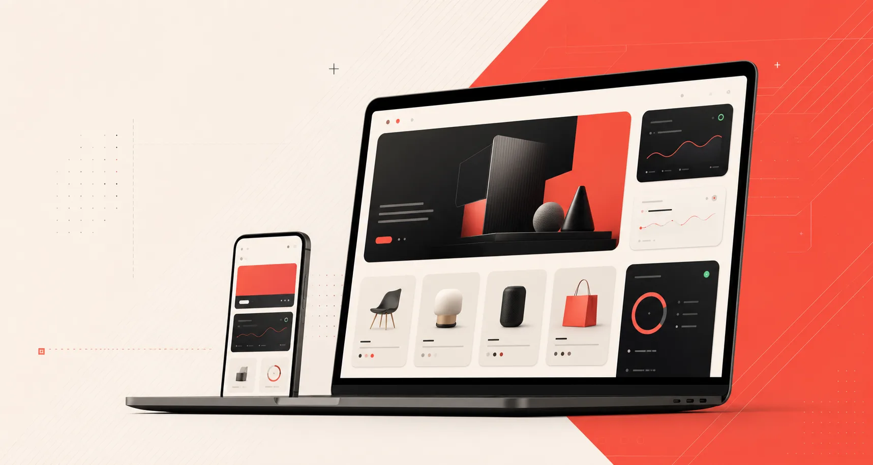 Rexbit website project interface shown on a workspace background