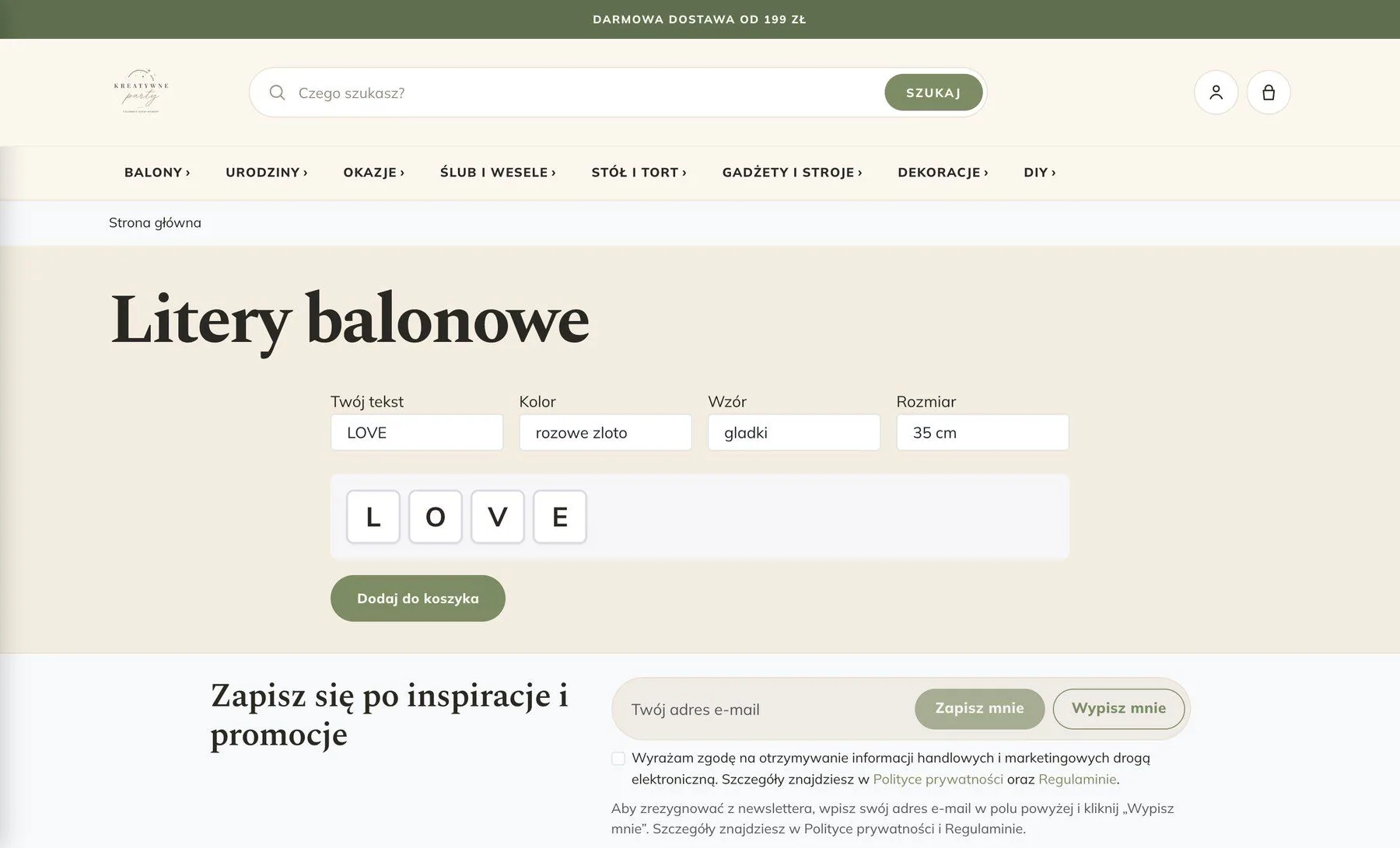 Balloon letter creator with a lettering preview
